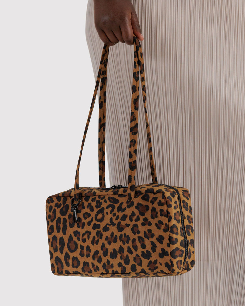 BAGGU  Nylon Bowler Bag - Leopard