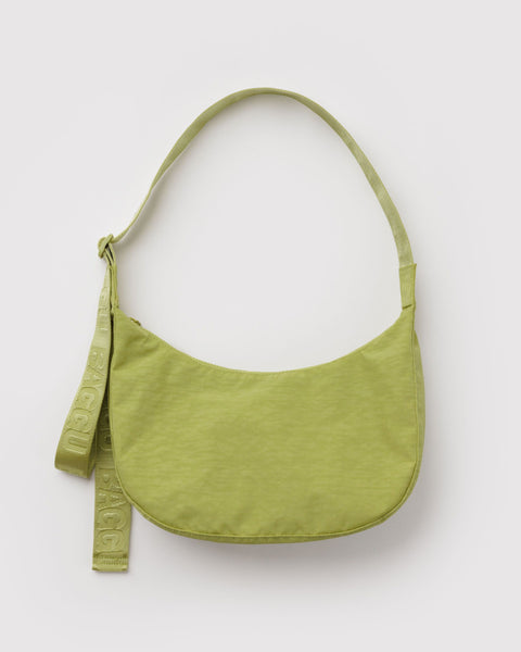 BAGGU New Arrivals Medium Nylon Crescent Bag - Chartreuse