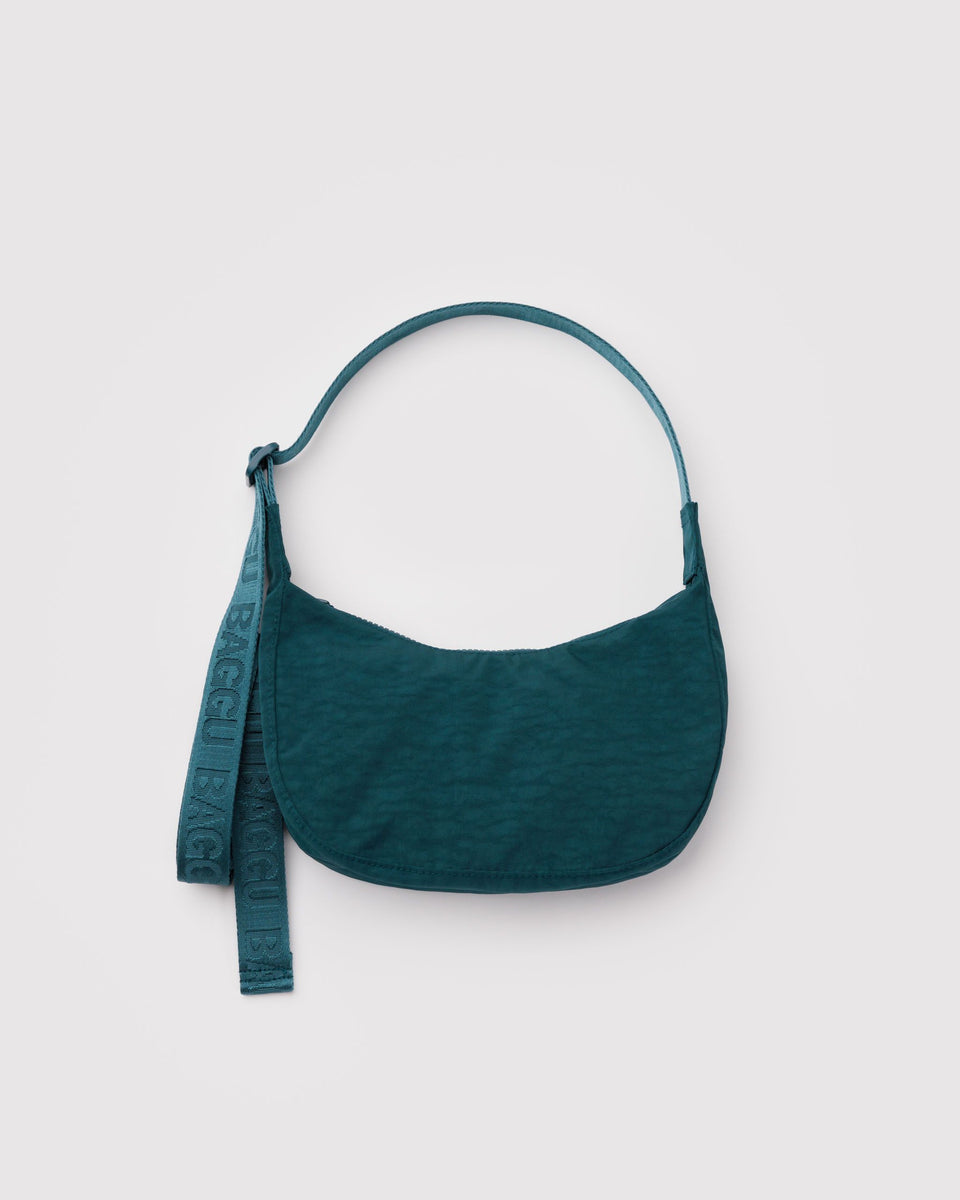 BAGGU Products Small Nylon Crescent Bag - Deep Sea