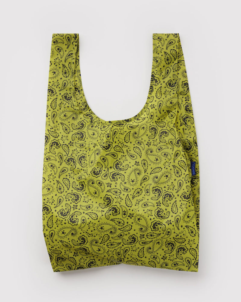 BAGGU Standard Standard Baggu - Chartreuse Paisley