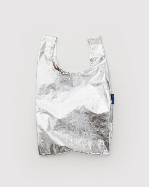 BAGGU Reusable Bags Baby Baggu - Chrome Metallic