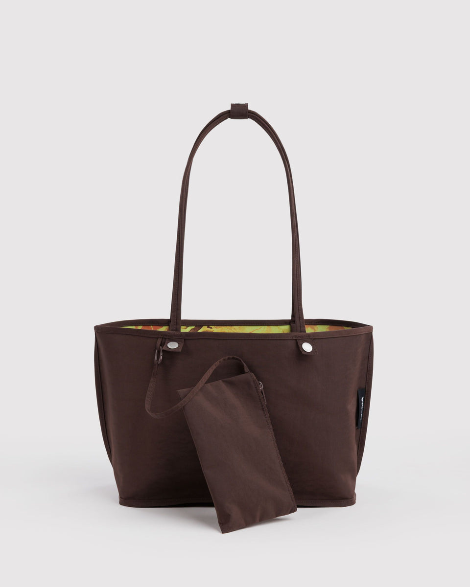 BAGGU MoMA Medium Nylon Reversible Tote - Nasturtiums Ruth Asawa