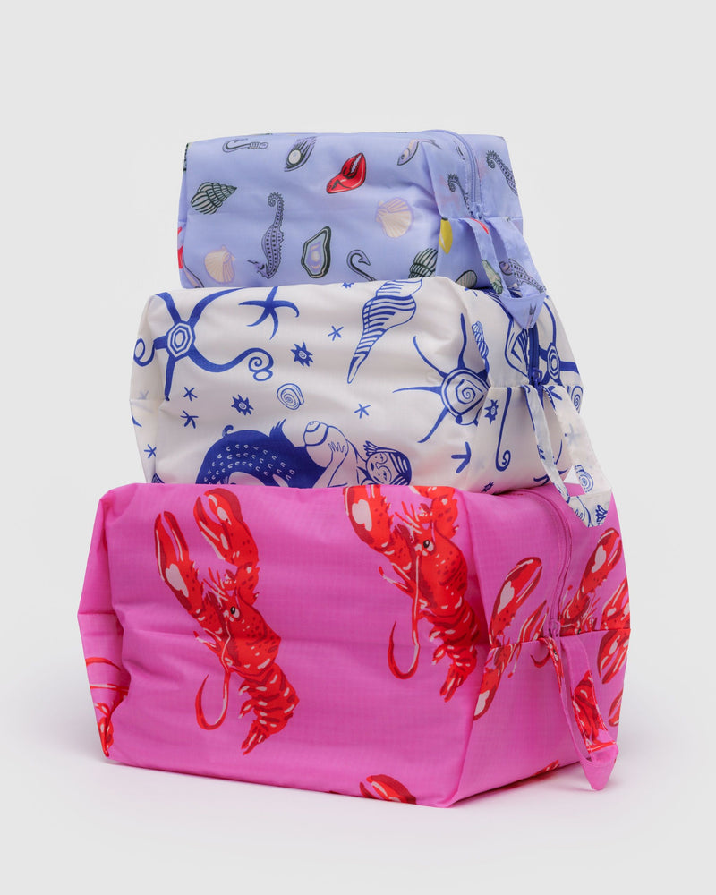 BAGGU.com Travel 3D Zip Set - Sea Creatures