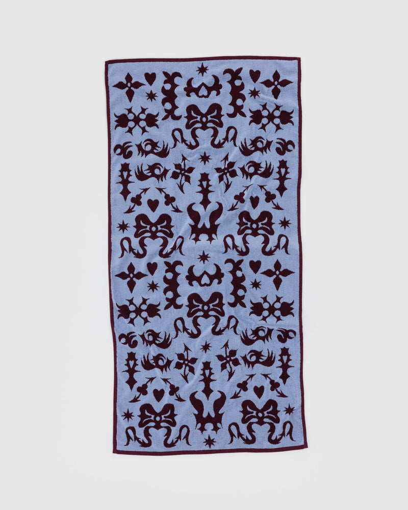 BAGGU  Bath Towel - Western Cut Outs