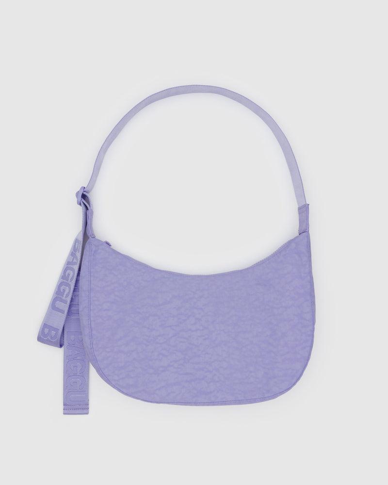 BAGGU Crossbody Bags Medium Nylon Crescent Bag - Wisteria