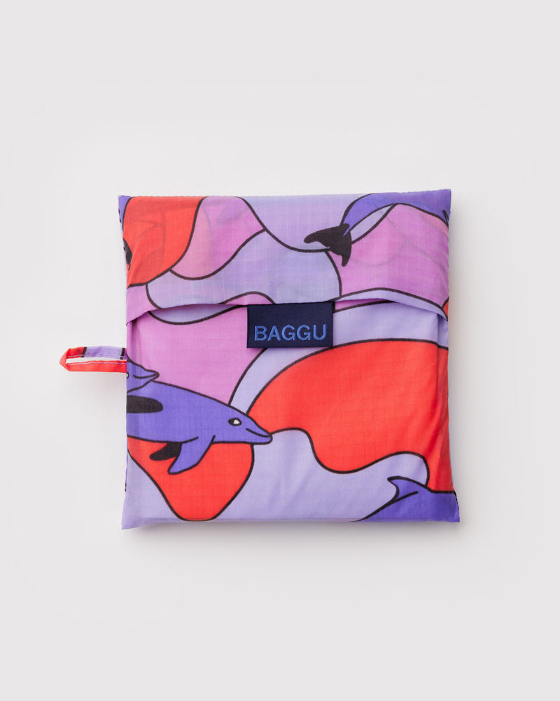 BAGGU Reusable Bags Big Baggu - Dolphins