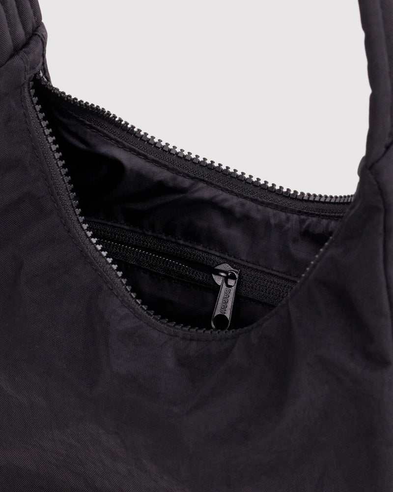 BAGGU  Mini Nylon Shoulder Bag - Black Key Leash
