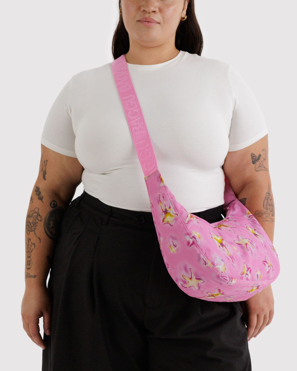 BAGGU New Arrivals Medium Nylon Crescent Bag - Dancing Star
