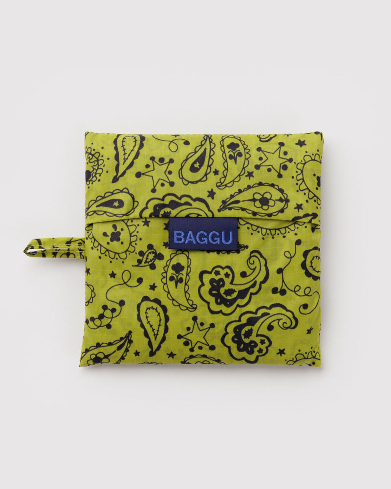 BAGGU Standard Standard Baggu - Chartreuse Paisley