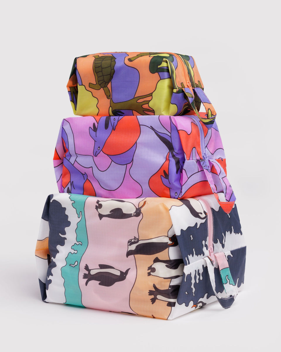 BAGGU Products 3D Zip Set - Vacation Animals