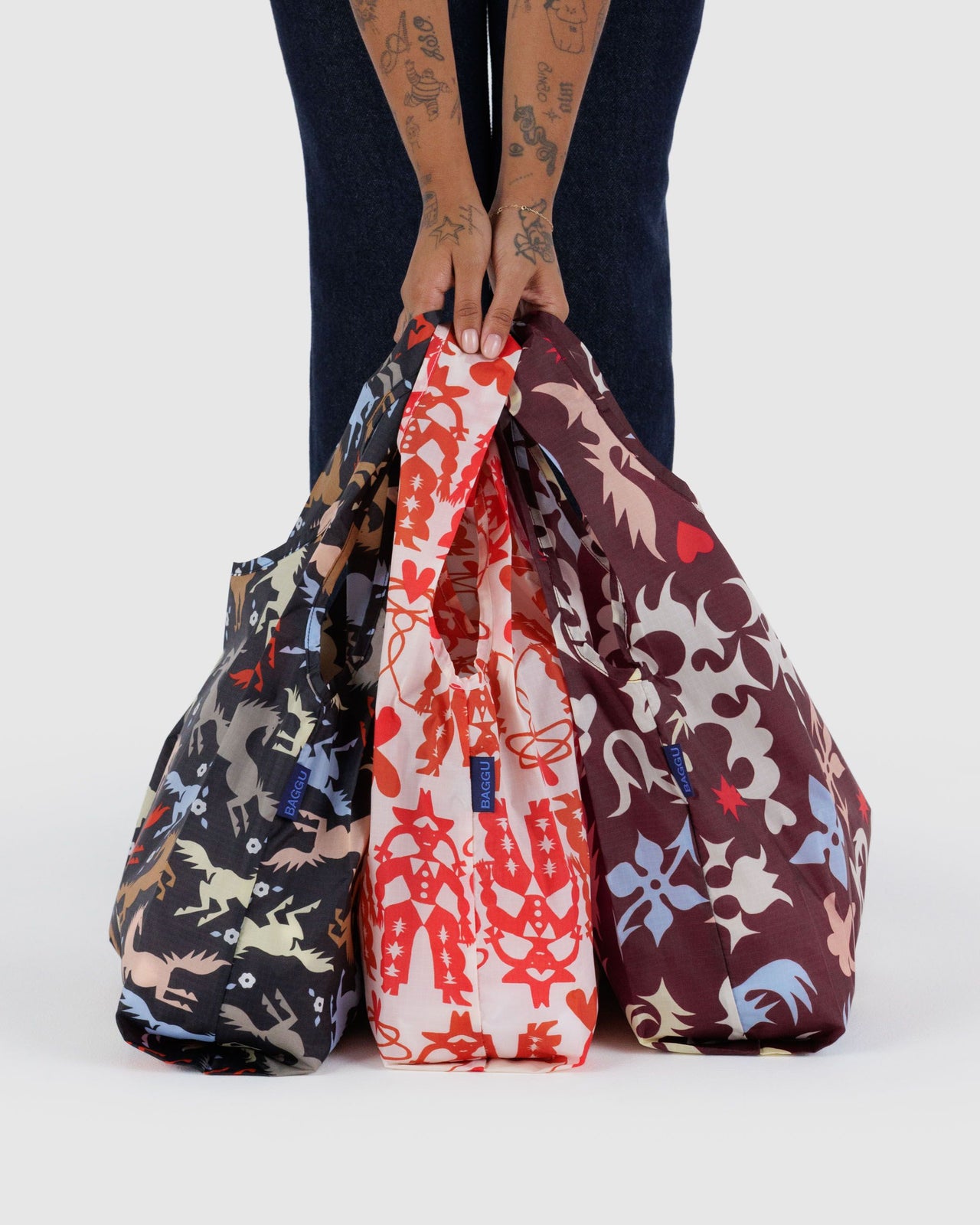 Standard Baggu Set of 3 - Western Cut Outs