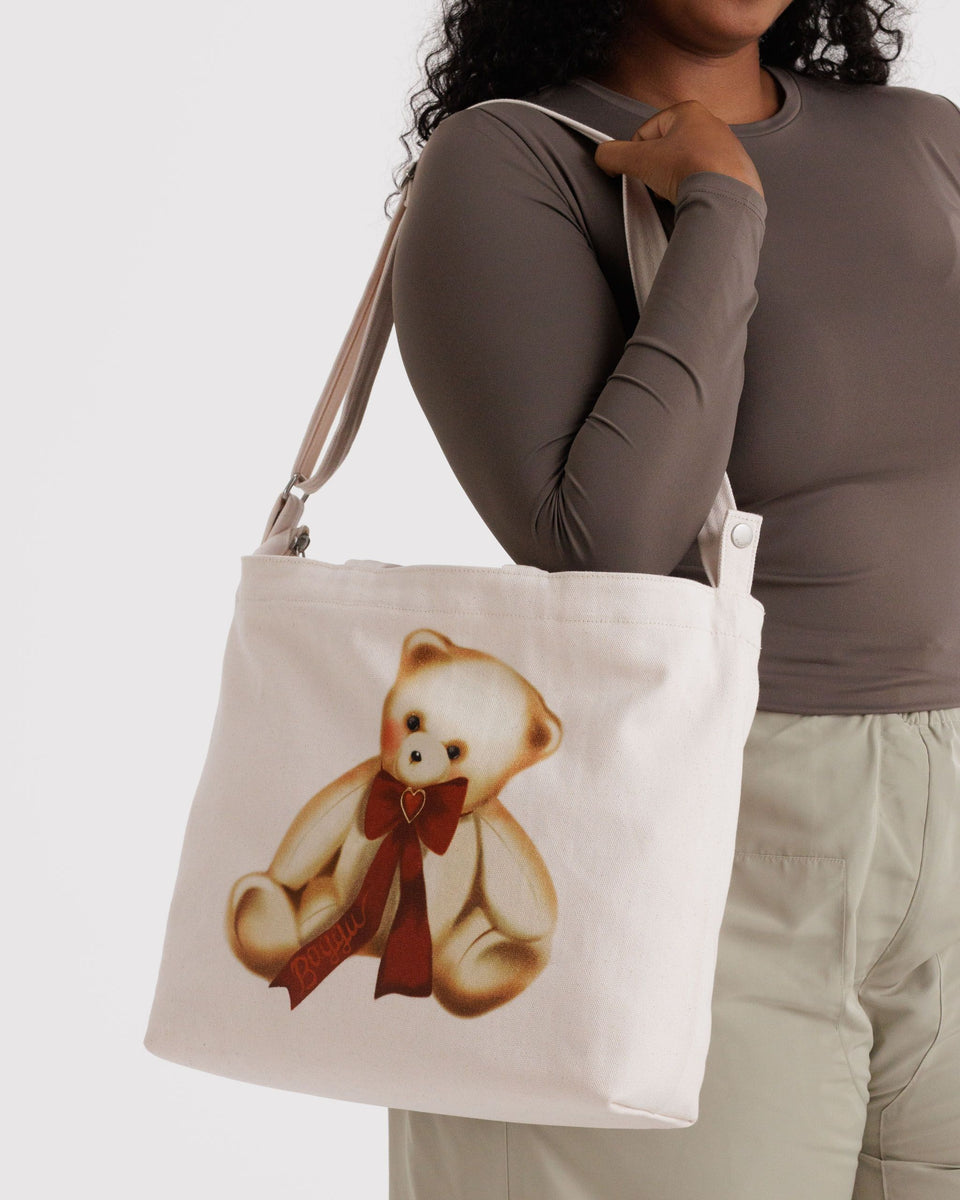 BAGGU New Arrivals Horizontal Zip Duck Bag - Teddy Bear