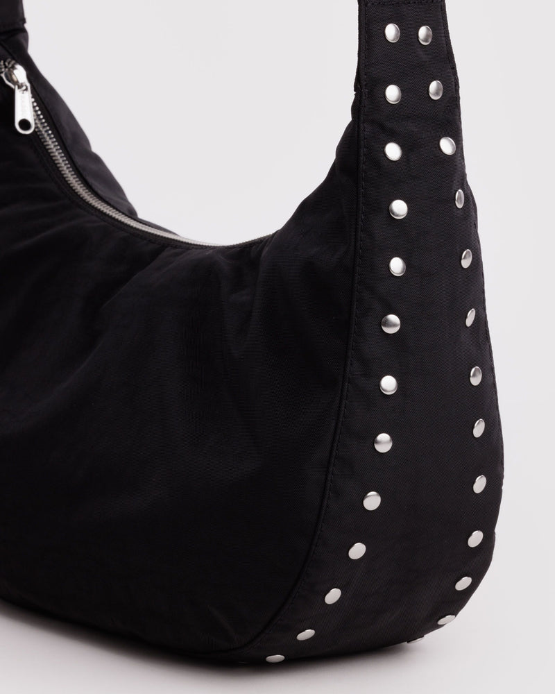 BAGGU Medium Nylon Crescent Bag Medium Nylon Crescent Bag - Studs