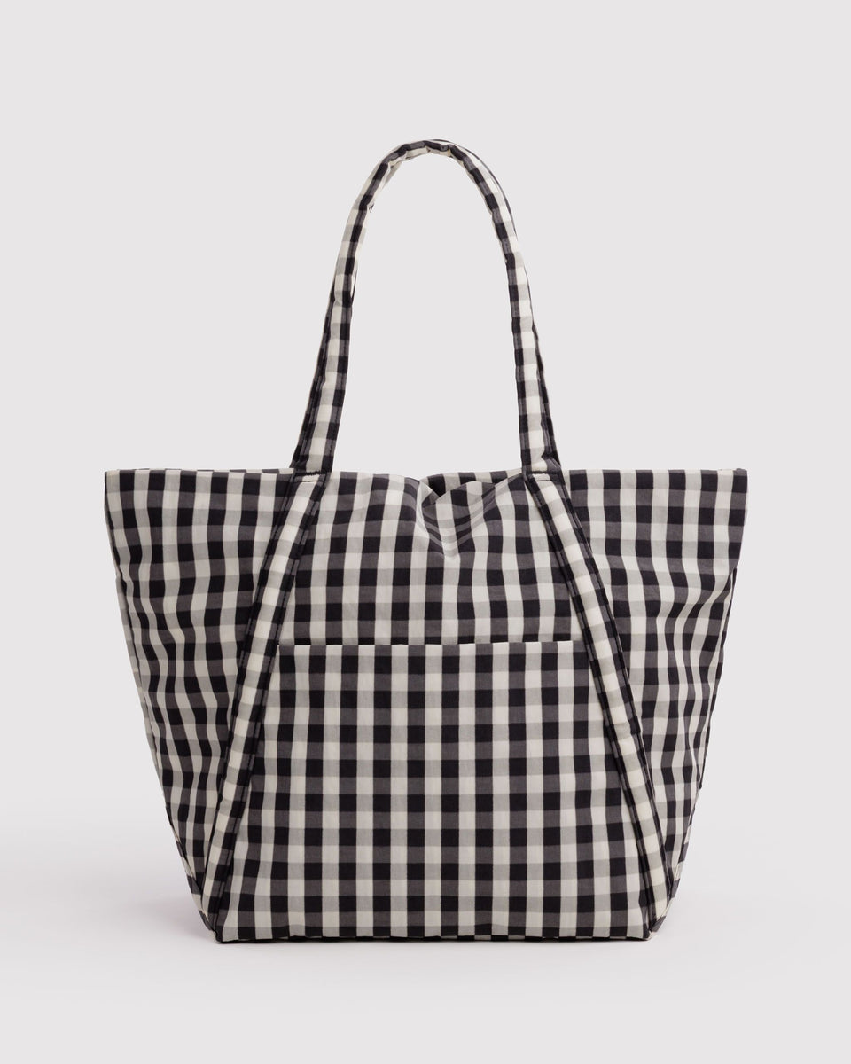 BAGGU Cloud Bag Cloud Bag - Black and Cream Gingham