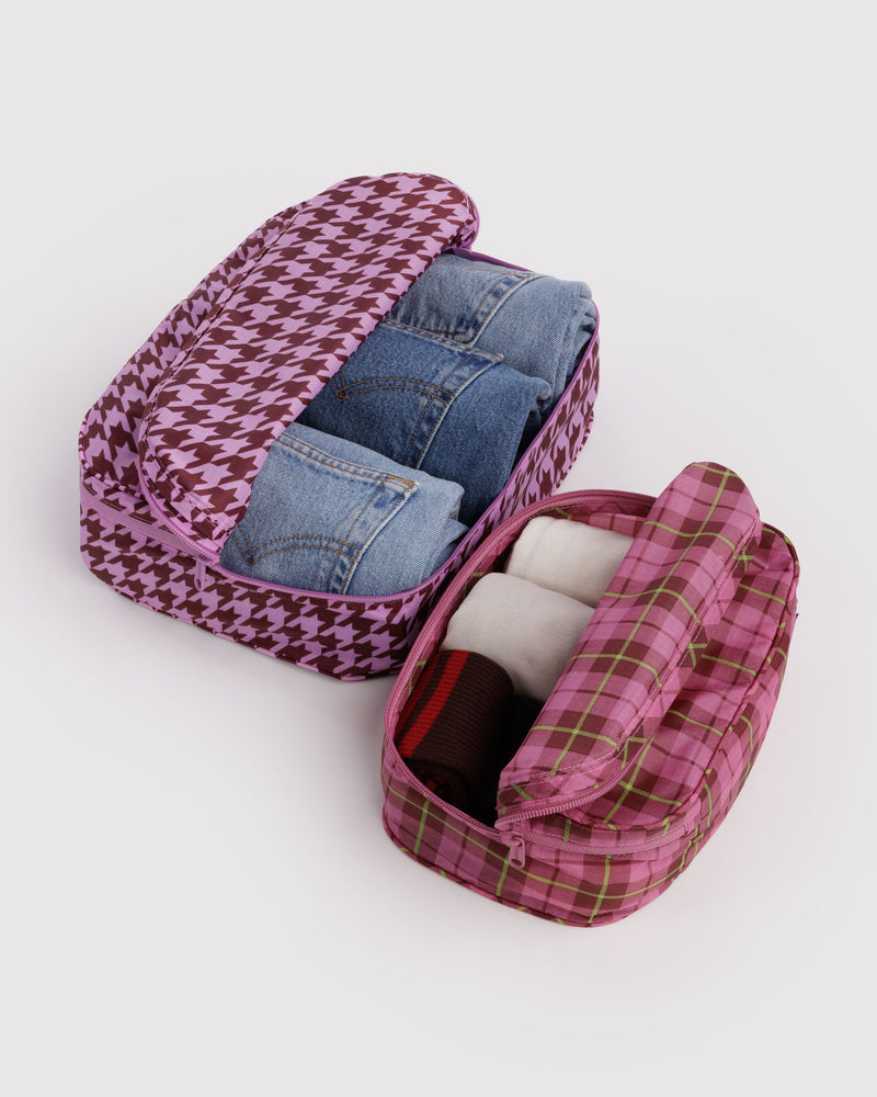 BAGGU  Packing Cube Set - Check Mix