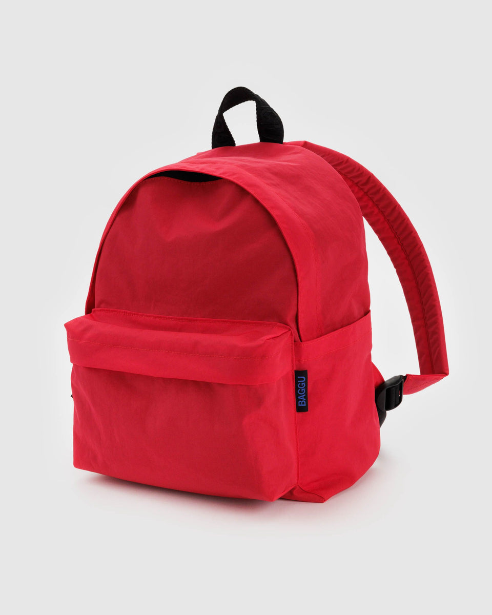 BAGGU Products Medium Nylon Backpack - Candy Apple