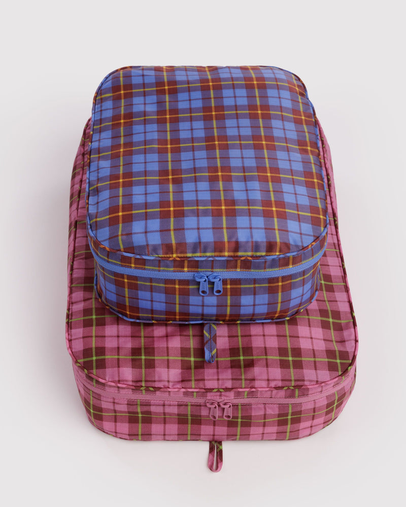 BAGGU  Large Packing Cube Set - Check Mix