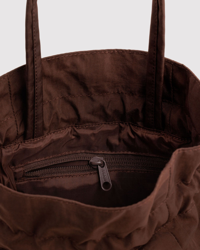 BAGGU  Nylon Drawstring Bag - Coffee
