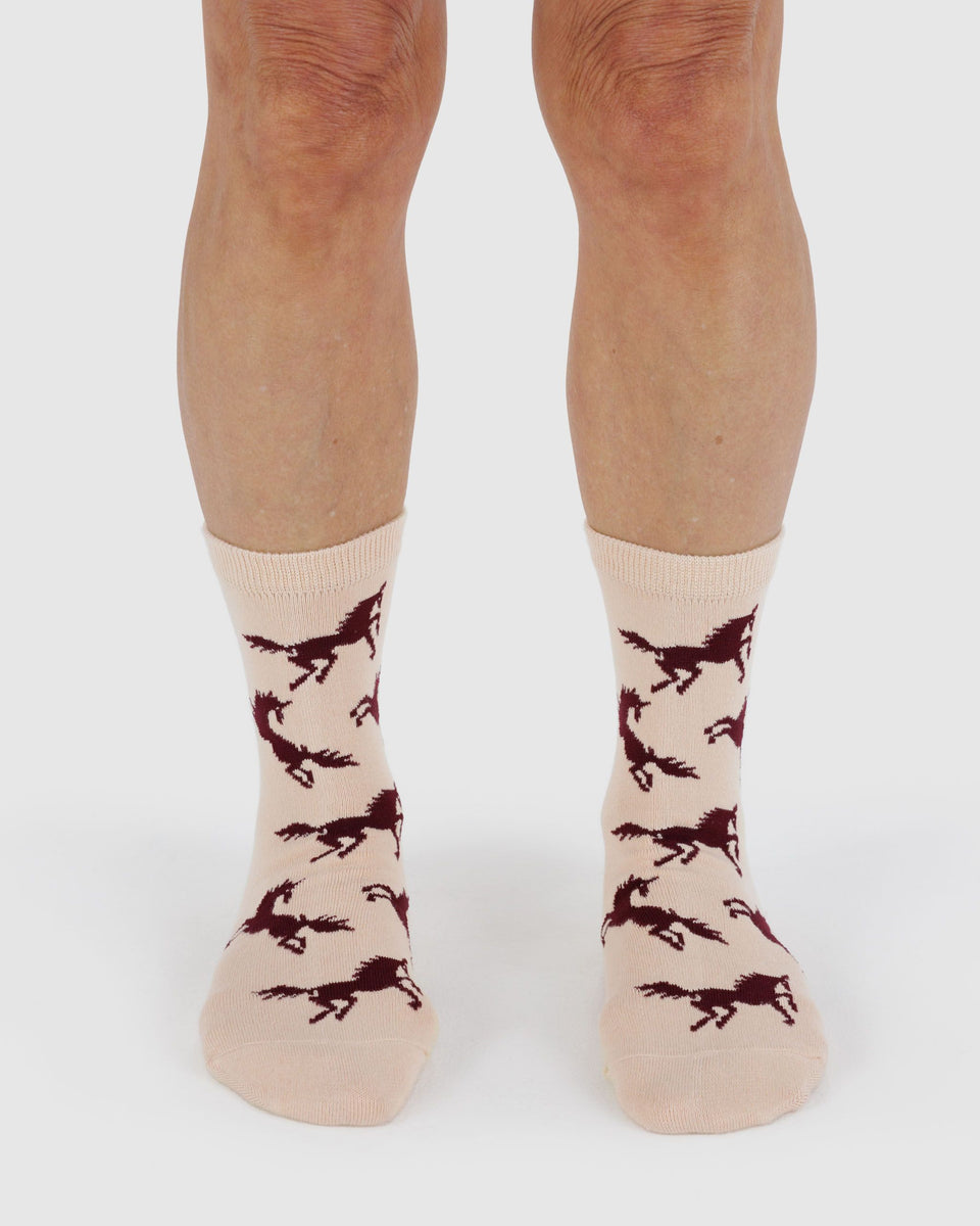 BAGGU Products Crew Sock - Horses
