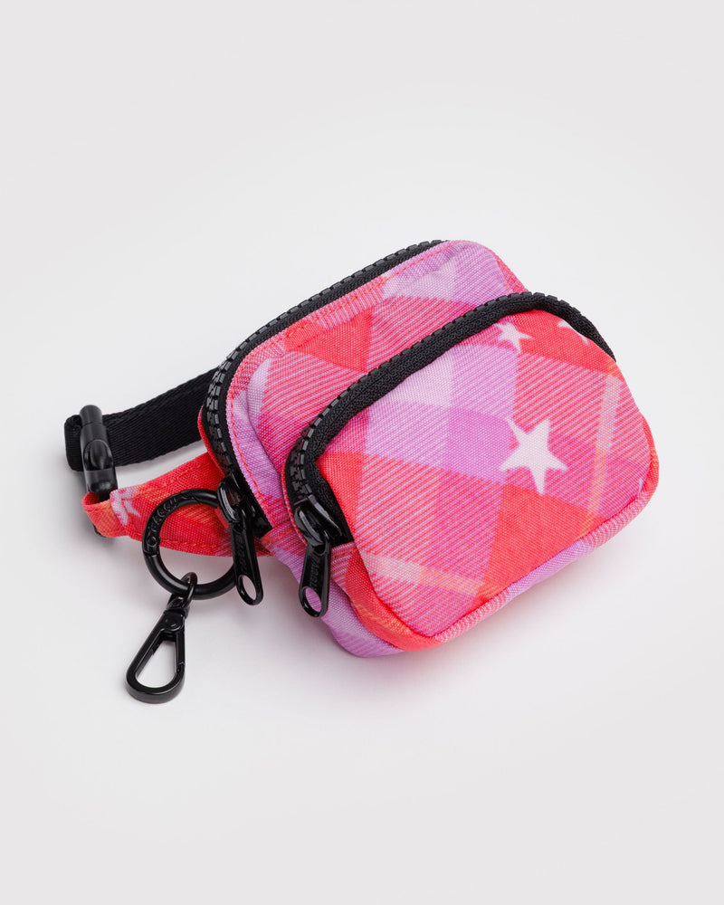 BAGGU.com  Fanny Pack Charm - Pink Star Plaid