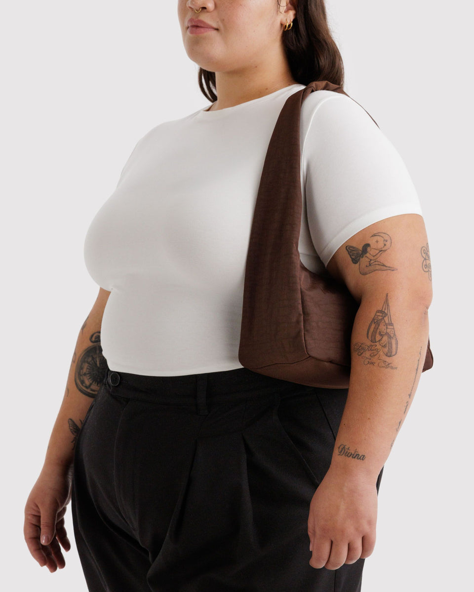 BAGGU Products Small Nylon Meringue Bag - Coffee