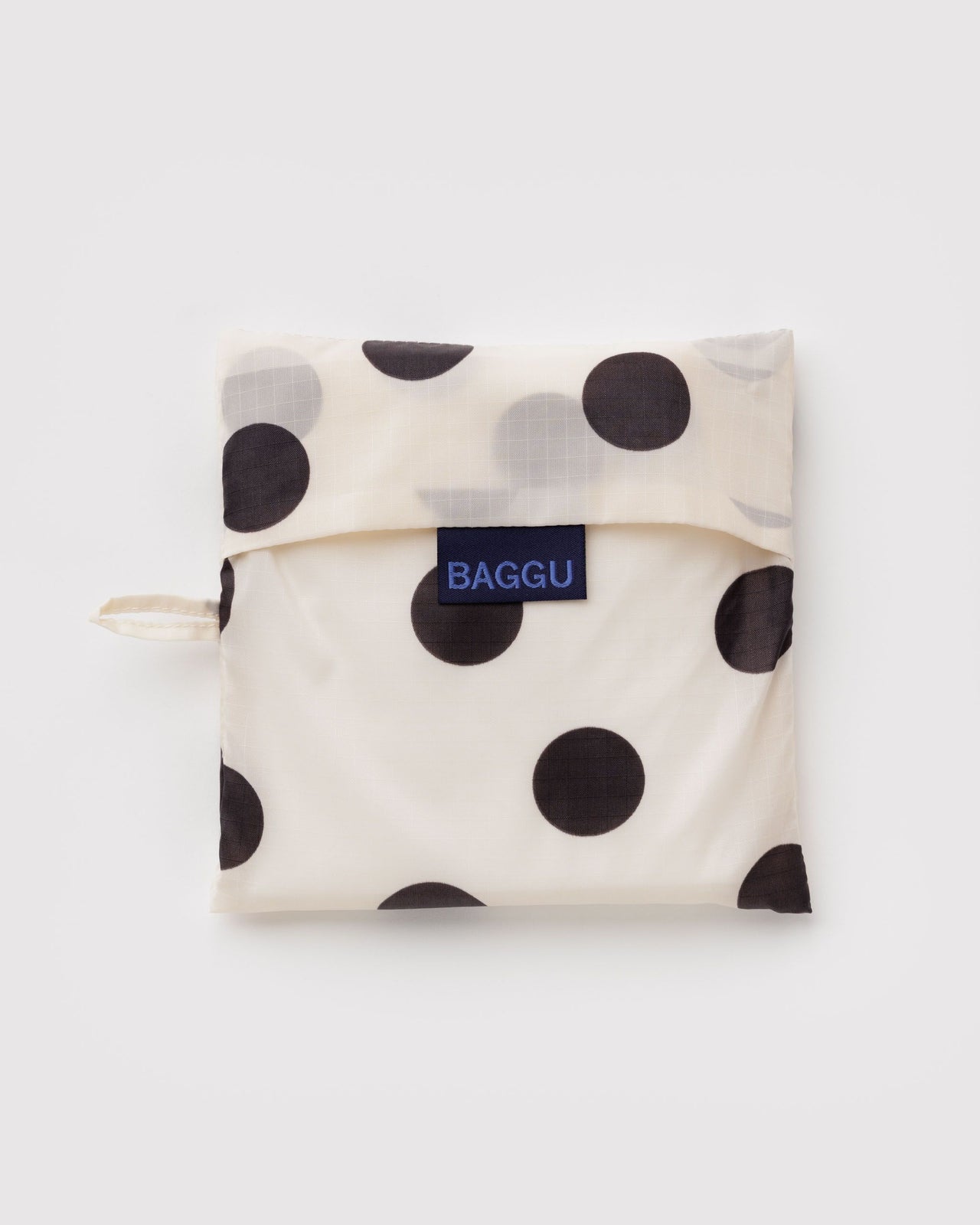 Big Baggu - Cream and Black Polka Dot