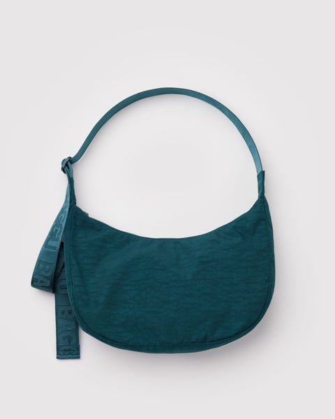 BAGGU New Arrivals Medium Nylon Crescent Bag - Deep Sea