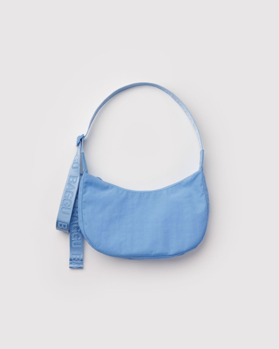 BAGGU Products Small Nylon Crescent Bag - Piscine
