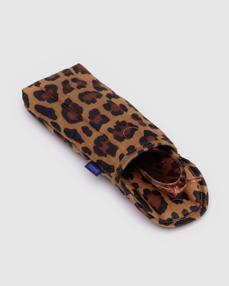 BAGGU.com Accessories Puffy Glasses Sleeve - Leopard