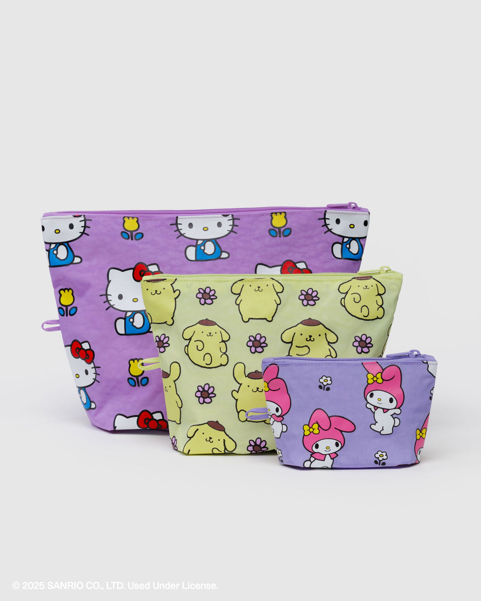 BAGGU Products Go Pouch Set - Hello Kitty and Friends Florals