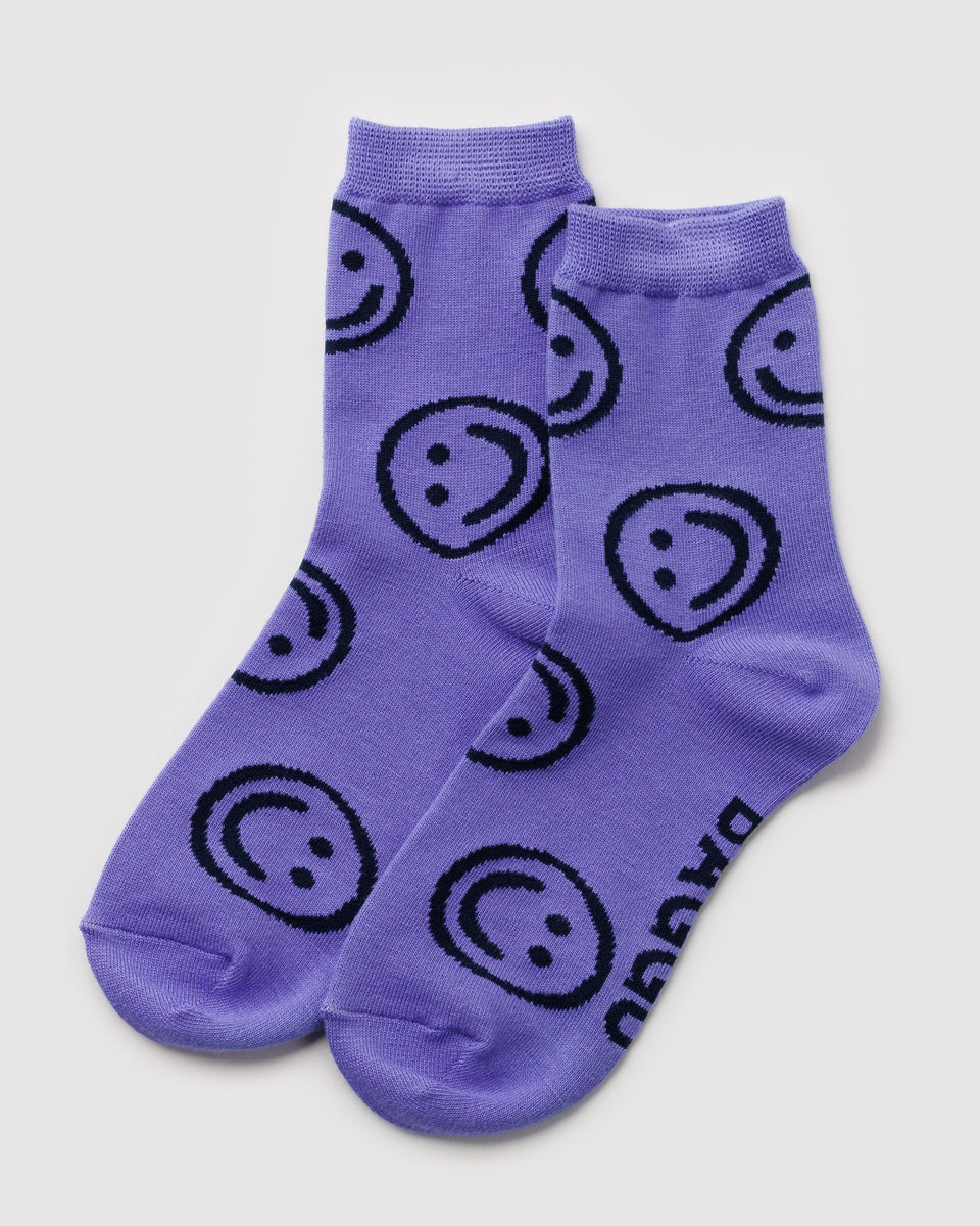 BAGGU Socks - Baggu Functions ONLY Crew Sock - Lavender Happy
