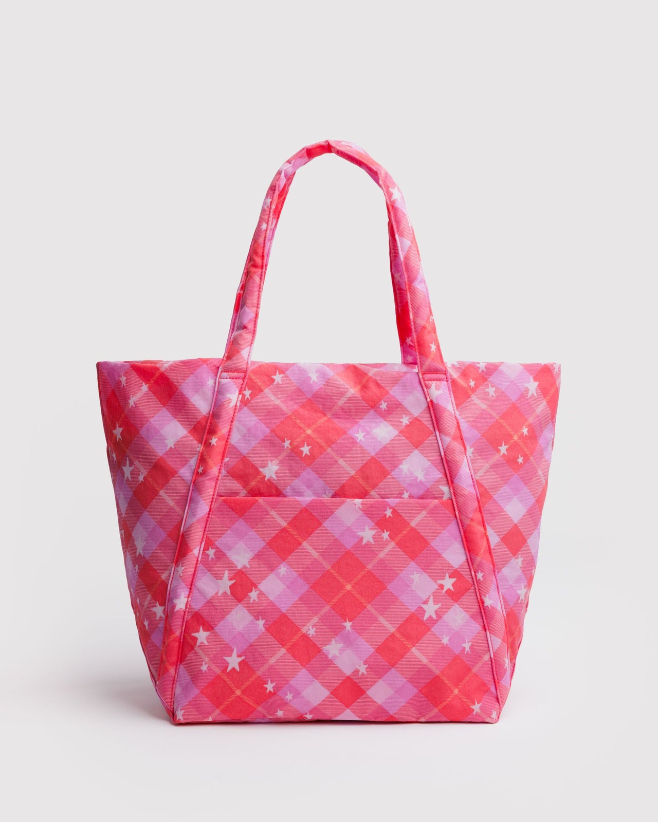 Cloud Bag - Pink Star Plaid