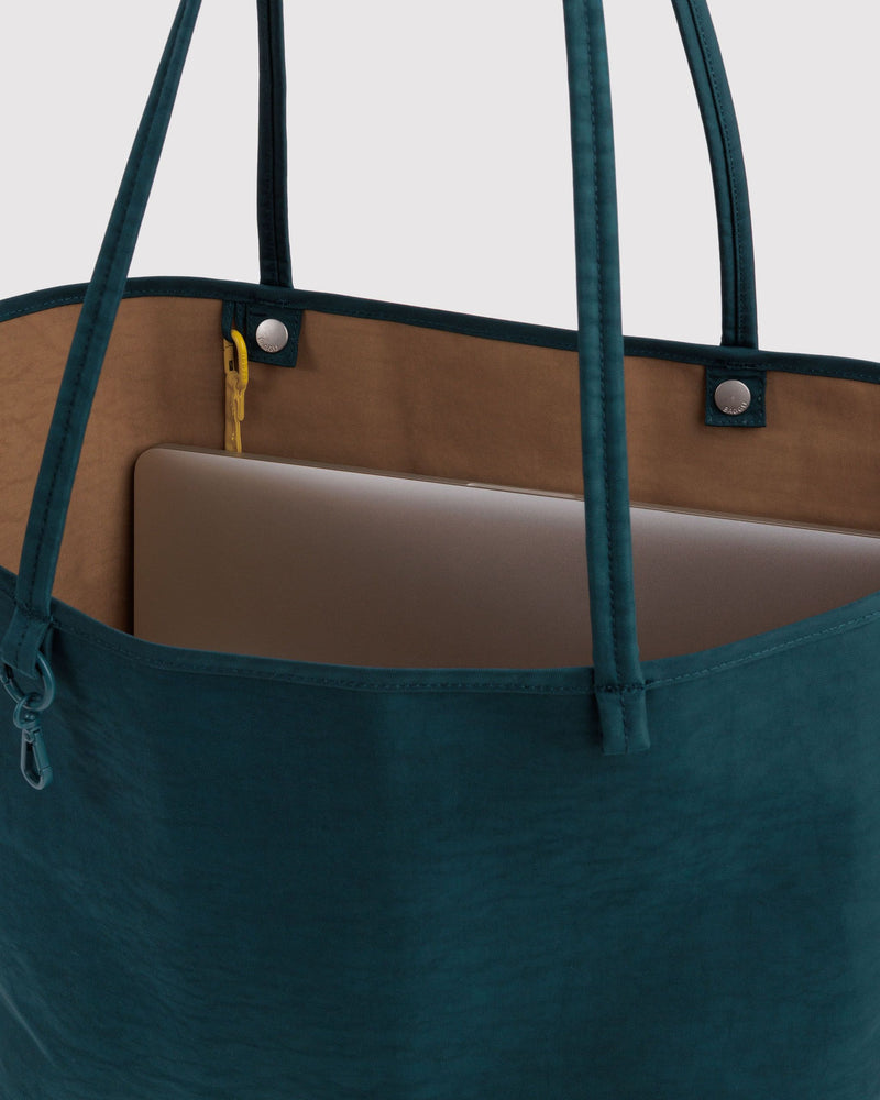 BAGGU  Large Nylon Reversible Tote - Deep Sea Mix