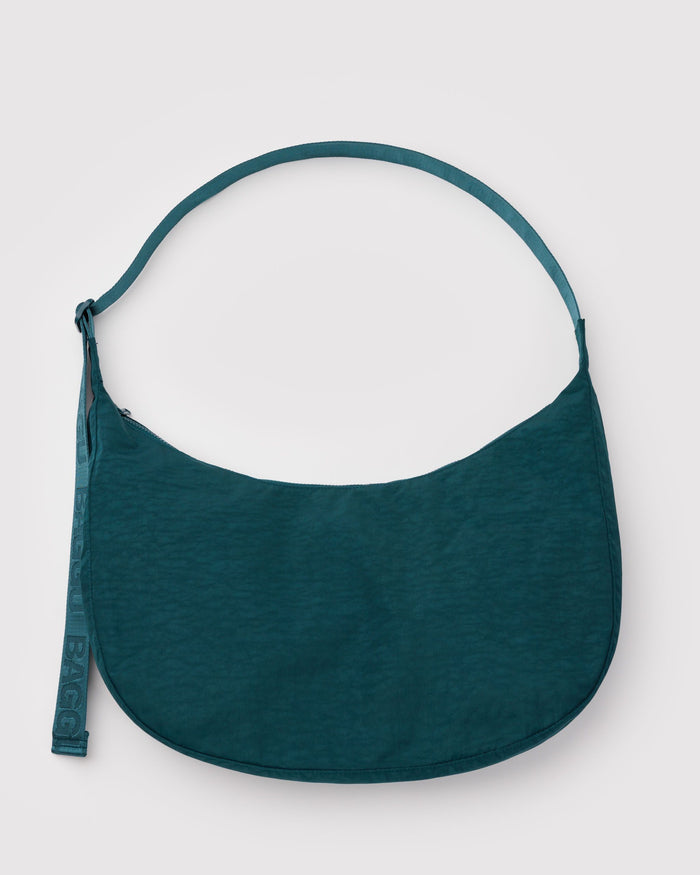BAGGU Crossbody Bags Large Nylon Crescent Bag - Deep Sea