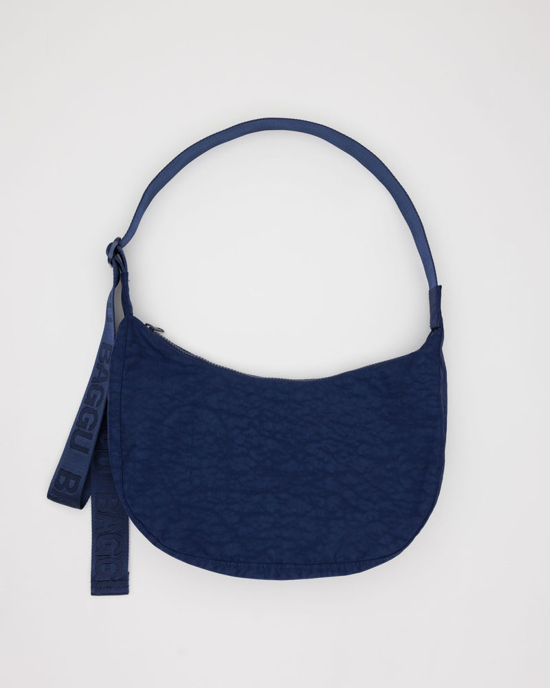 BAGGU New Arrivals Medium Nylon Crescent Bag - Navy