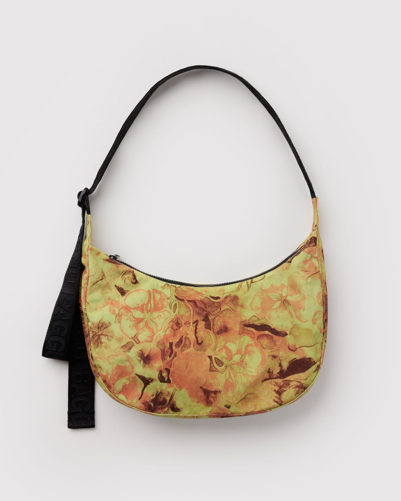 Medium Nylon Crescent Bag - Nasturtiums Ruth Asawa