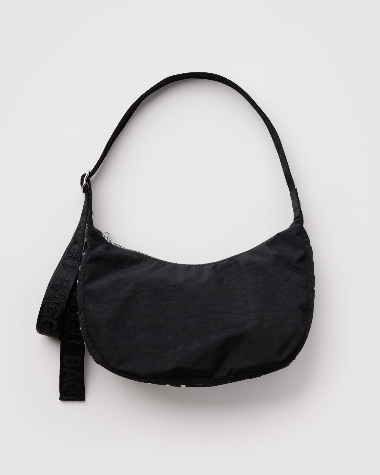 Medium Nylon Crescent Bag - Studs