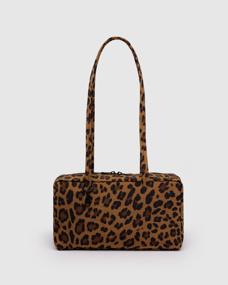 BAGGU Returnly Test Nylon Bowler Bag - Leopard