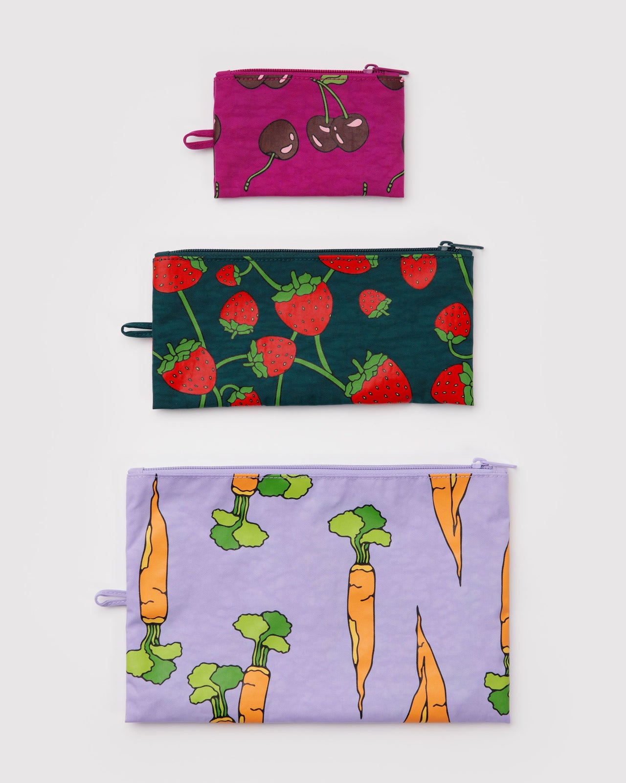 Flat Pouch Set - Carrots & Berries