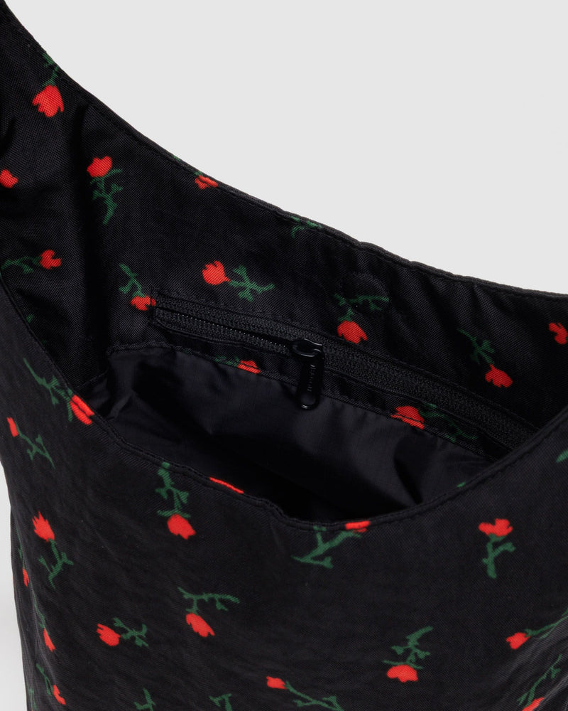 BAGGU Crossbody Bags Small Nylon Sling - Painted Wildflower