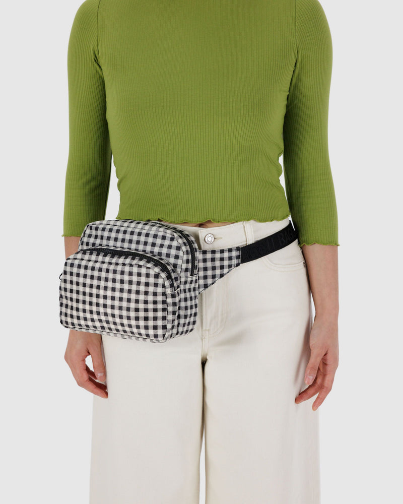 BAGGU.com Fanny Pack Fanny Pack - Black & White Gingham