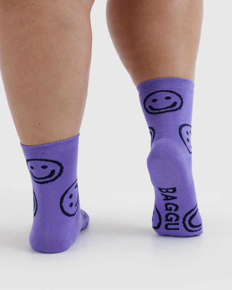 BAGGU  Crew Sock - Lavender Happy