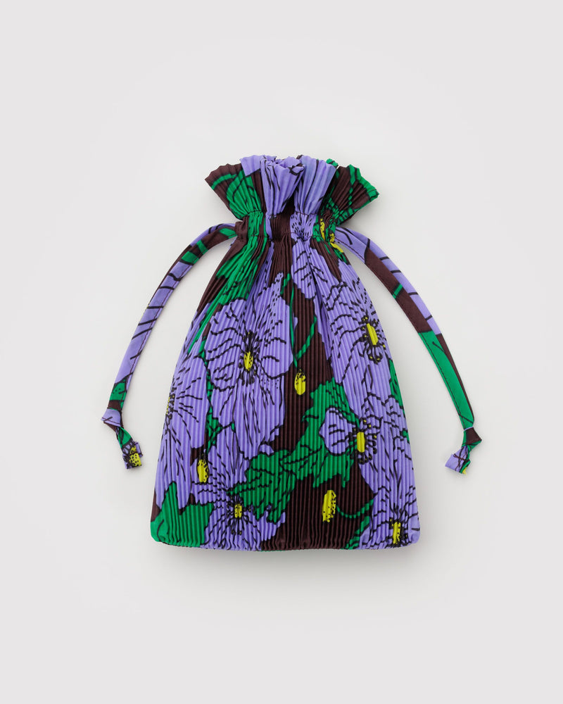 BAGGU New Arrivals Pleated Baggu - Maroon Poppy