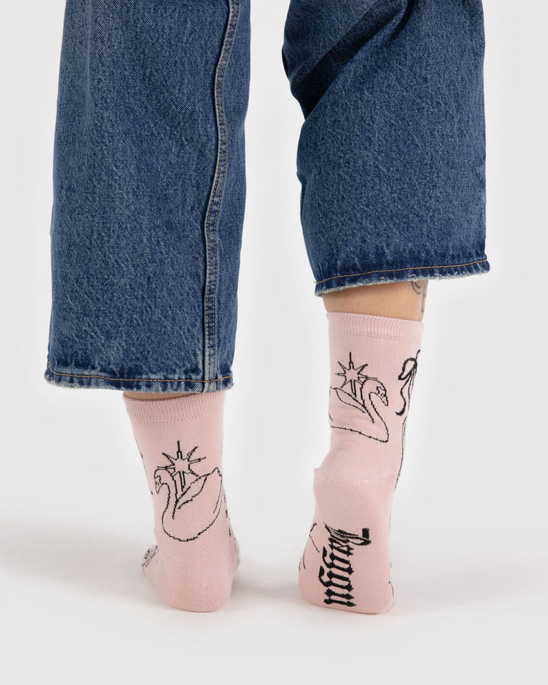 BAGGU  Crew Sock - Ballet Icons