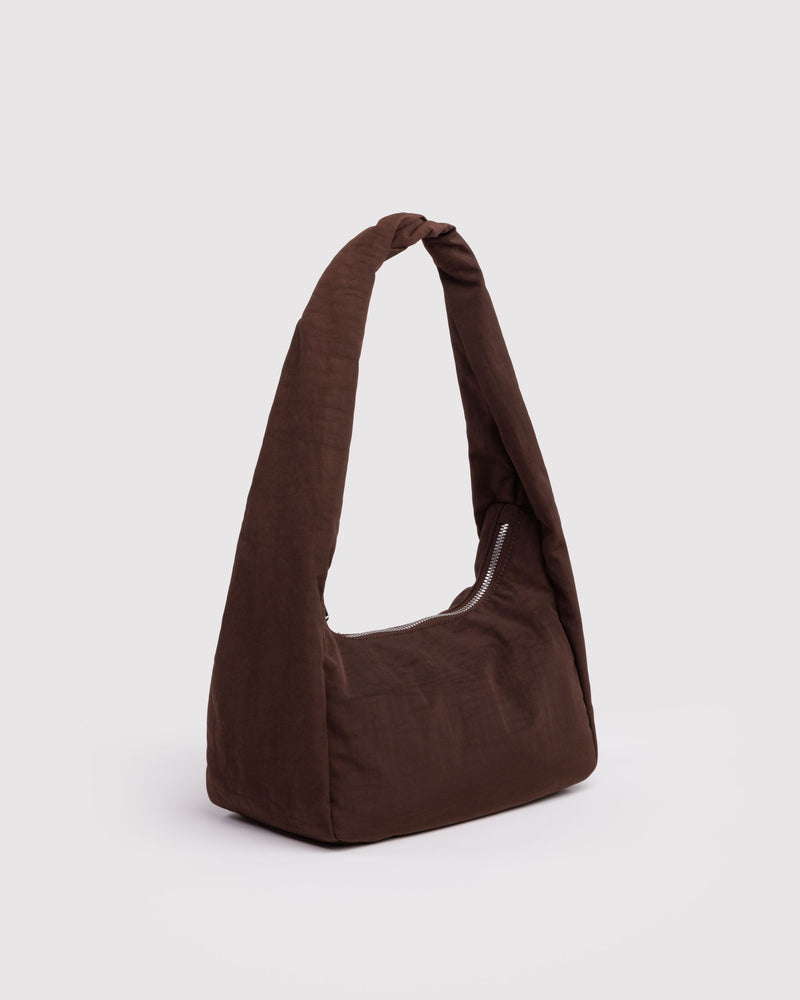 BAGGU  Small Nylon Meringue Bag - Coffee