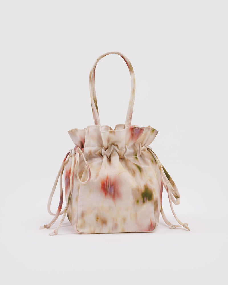 BAGGU  Nylon Drawstring Bag - Abstract Floral