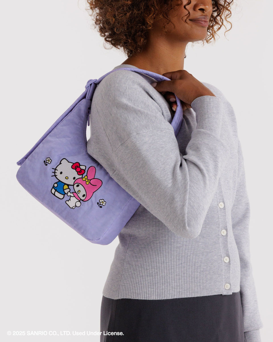 BAGGU SANRIO 2025 Mini Nylon Shoulder Bag - Embroidered Hello Kitty & My Melody