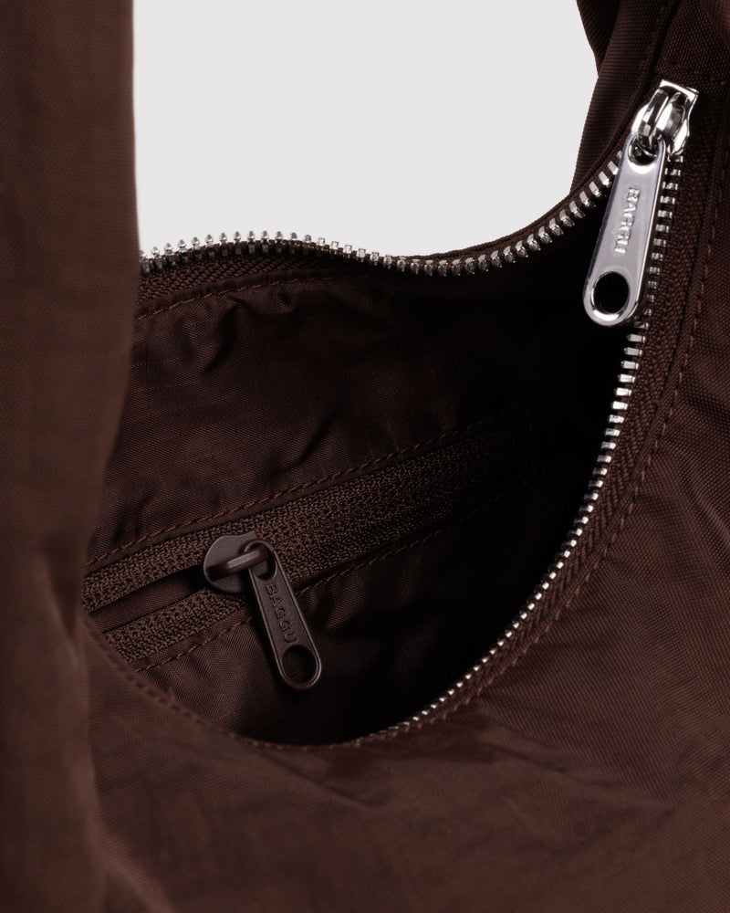 BAGGU  Small Nylon Meringue Bag - Coffee