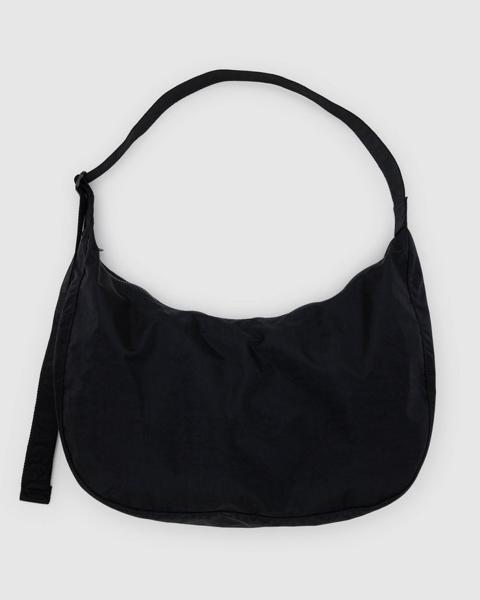 BAGGU Crossbody Bags Large Nylon Crescent Bag - Black