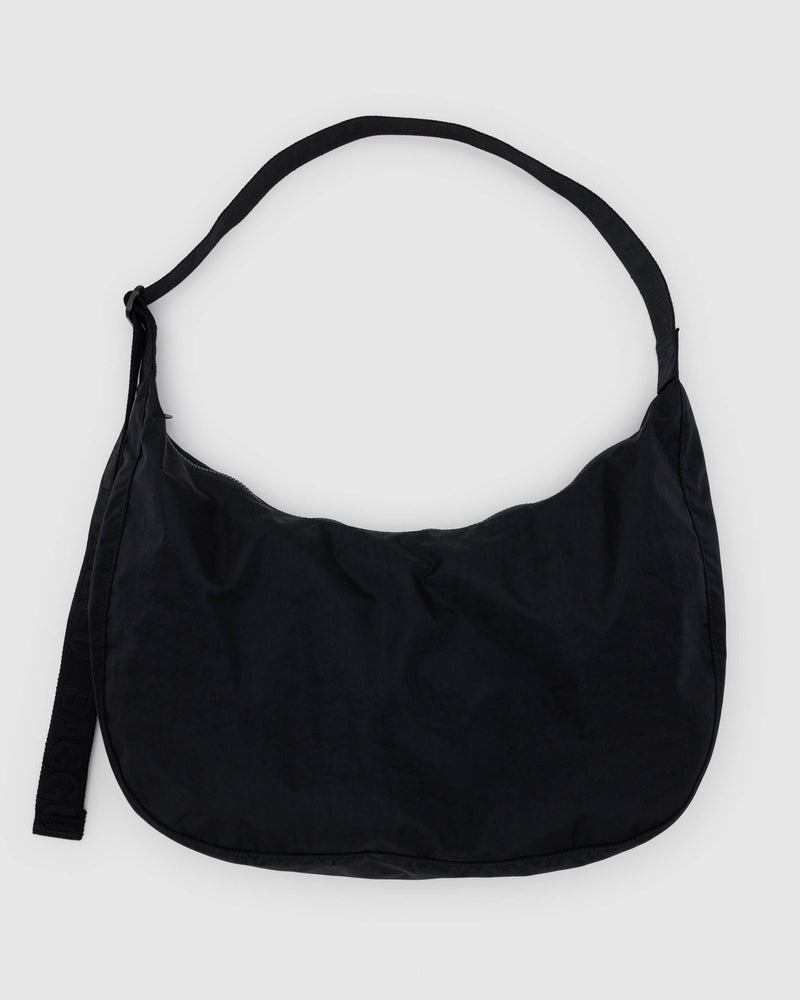 BAGGU  Large Nylon Crescent Bag - Black